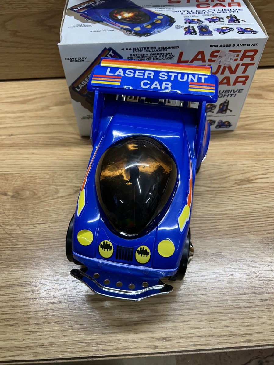 VINTAGE 90s LASER STUNT CAR CHENG CHING TOYS BATTERY OPERATED