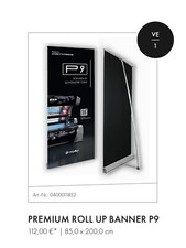 KBL Mega Sun P 9 Roll up Banner -NEU- Sonnenstudio Solarium