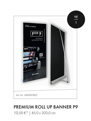 KBL Mega Sun P 9 Roll up Banner -NEU- Sonnenstudio Solarium
