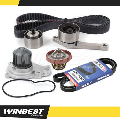 #ad Timing Belt Kit Water Pump Thermostat Drive Belt fit 01 02 Chrysler PT Cruiser $55.50