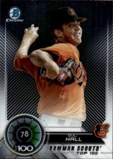 2018 Bowman D.L. Hall #BTP-78 Bowman Chrome Scouts' Top 100 Baltimore 14O
