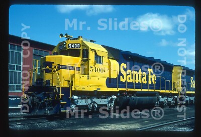 Original Slide ATSF Santa Fe Clean Paint SD45 5400 Chicago IL 1986 | eBay