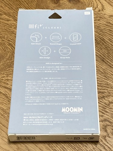 Gourmandise iPhone 13 Pro Case 6.1 Moomin IIIIfit Clear Moomin MMN-54C Gray - Photo 2 sur 4