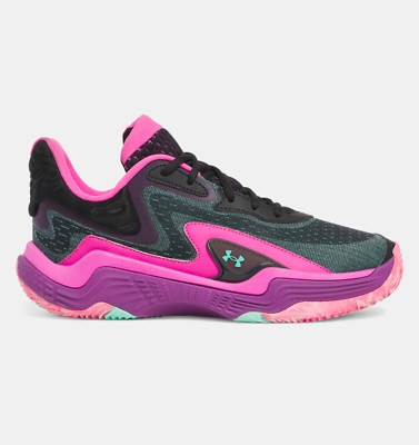 Under Armour UA Spawn 7 Unisex Basketball Shoes Black / Andromeda