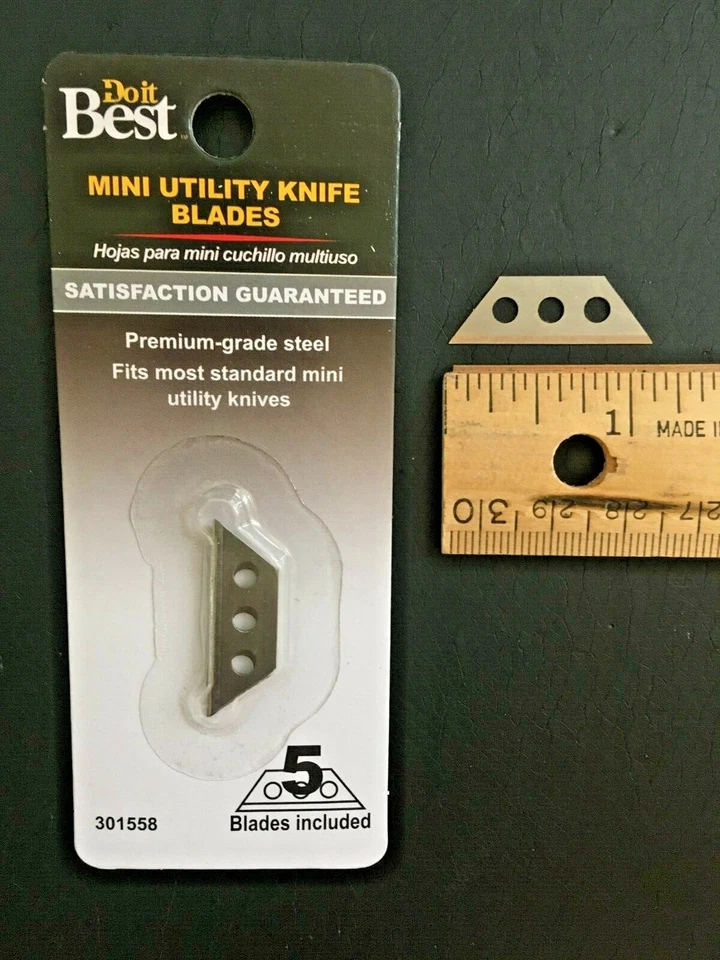 *20 BLADES* Do-It-Best / MINI UTILITY KNIFE BLADES-4 PACKS OF 5  *FREE SHIPPING* - Image 2 of 4