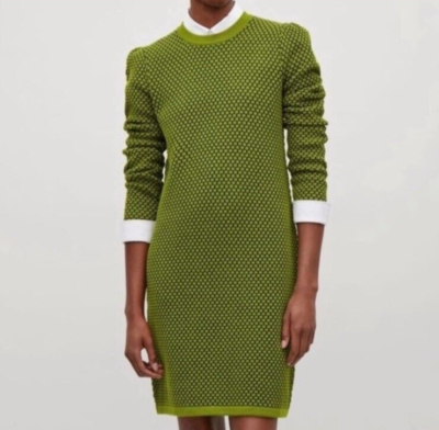 knit dress cos First day of feeling like autumn, so I wore the best knit I own @cosstores , ., ., cos jumper dress midi grey knitted