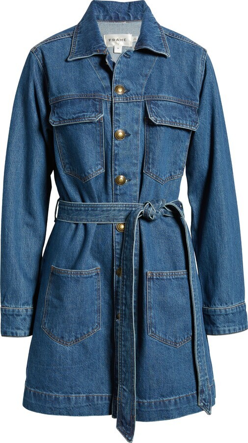 Frame '70s Belted Denim Jacket Size S