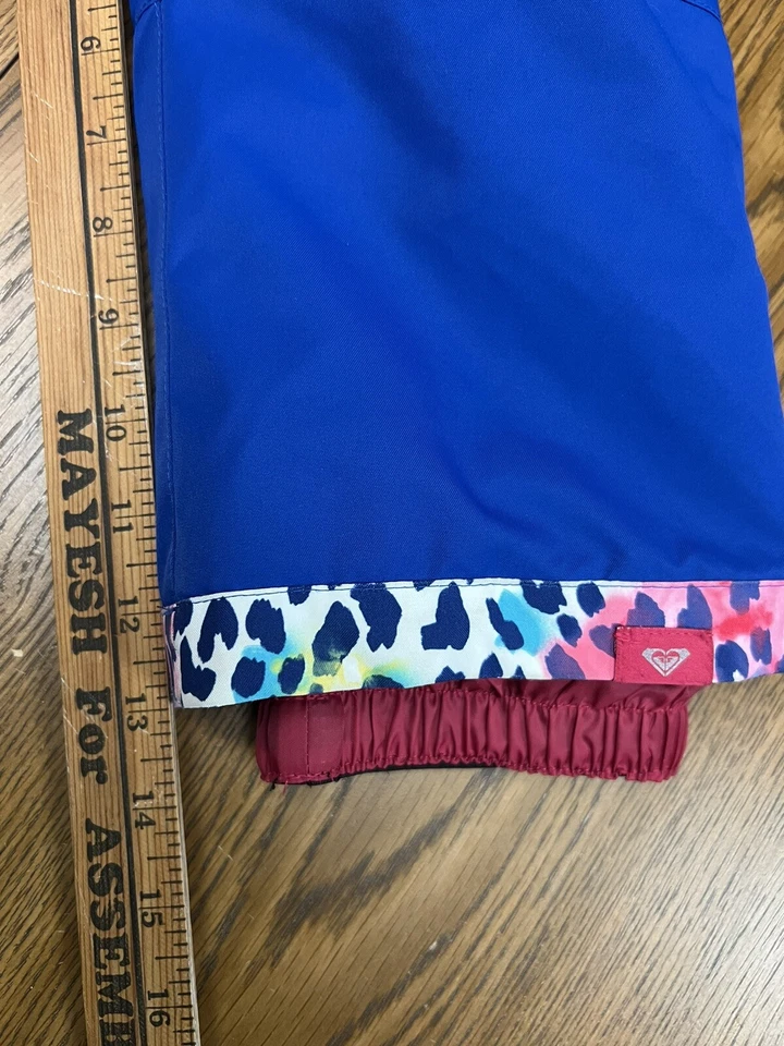 Roxy Traje de Nieve Tecnología de Vuelo Seco Niño Pequeño Animal Estampado Azul Cuello de Piel 2T Foto 4 de 4