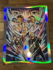 David Bowie The Sound of Light Rainbow Foil Poster Sam Gilbey AP Print