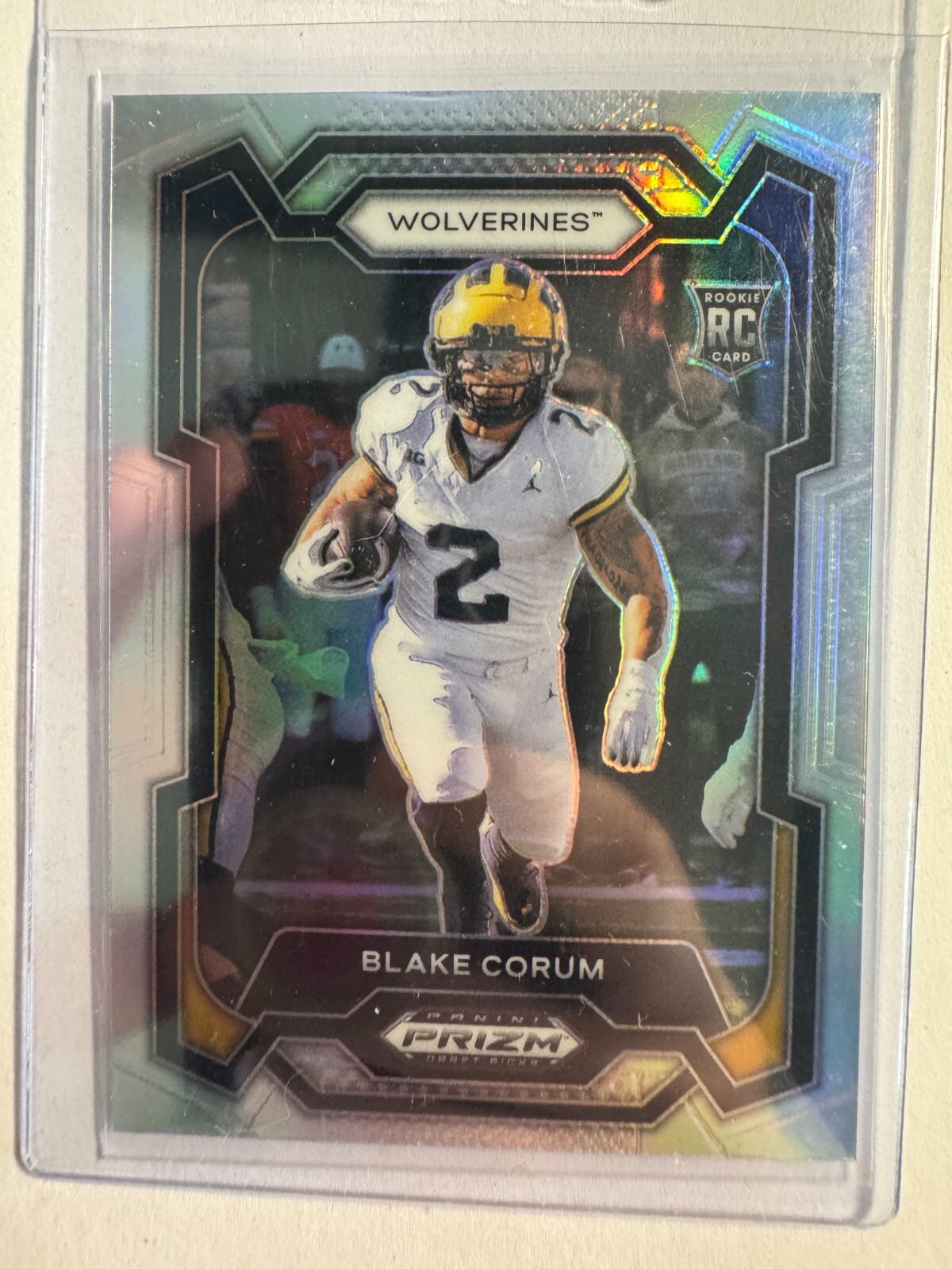 K317,682 - 2024 Panini Prizm Draft Picks Prizms Silver #128 Blake Corum