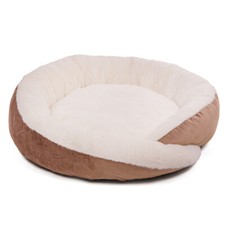 Hundebett Hundek&ouml;rbchen Schlafplatz f&uuml;r Hunde Hundekorb Hundesofa braun/beige
