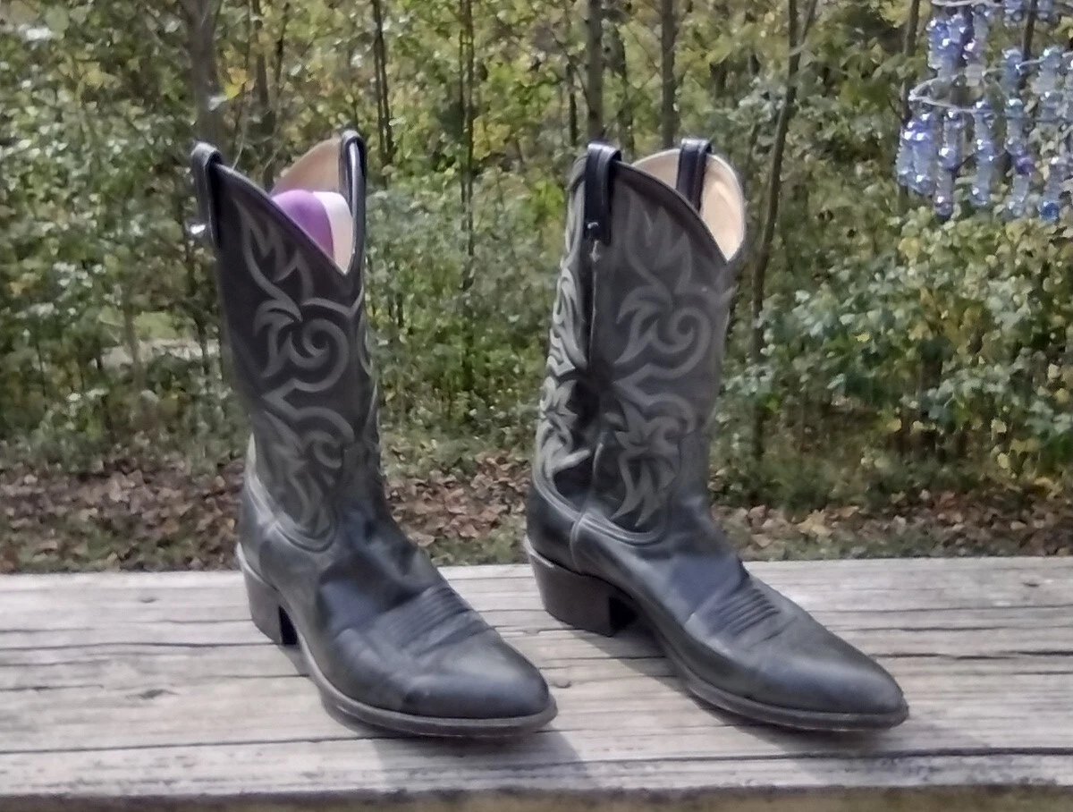 Dark grey cheap cowboy boots