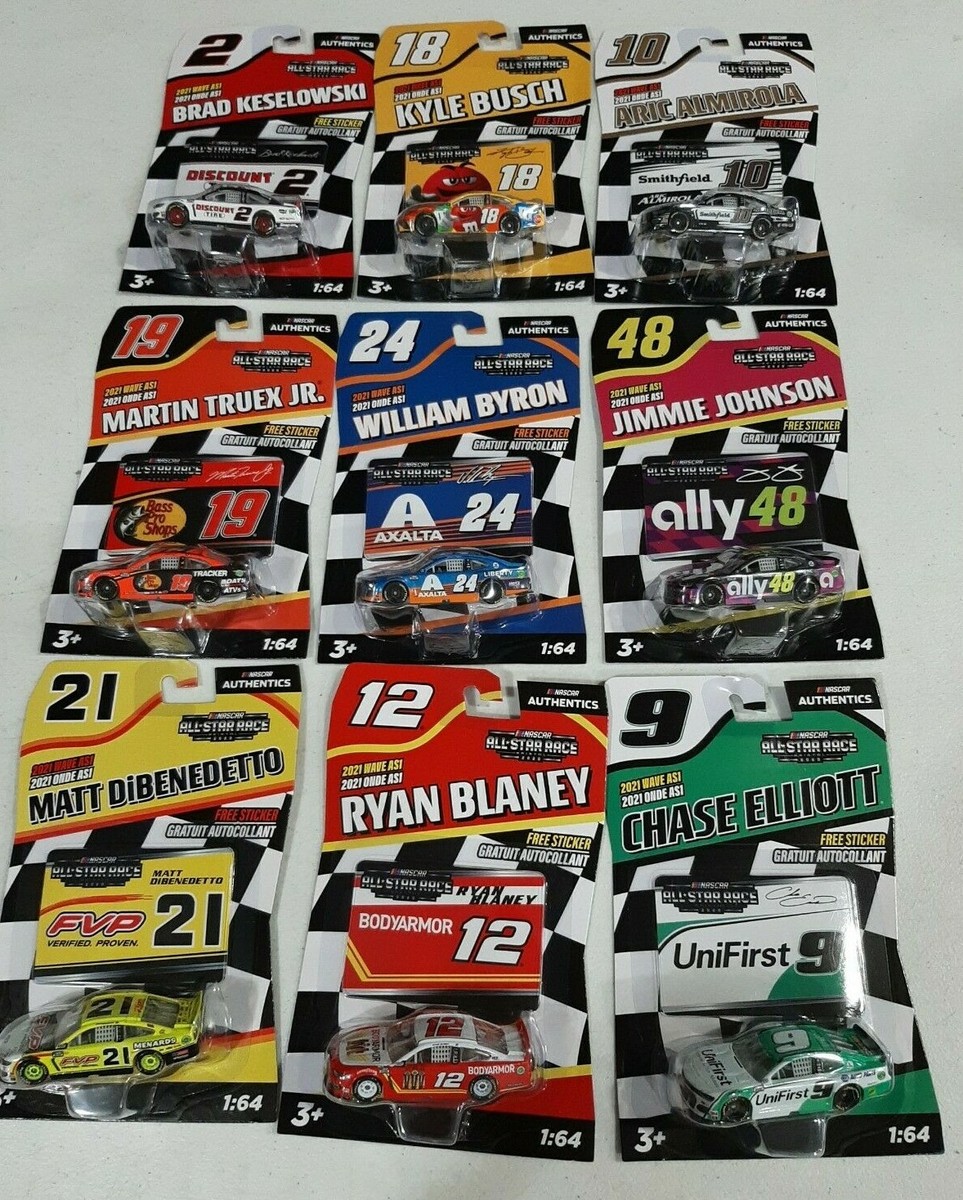 ナスカー 1/64 オーセンティックス 4カーセット リキッドカラー　2021 Review: 2021 NASCAR Authentics Wave #4 1/64 Lionel Diecast