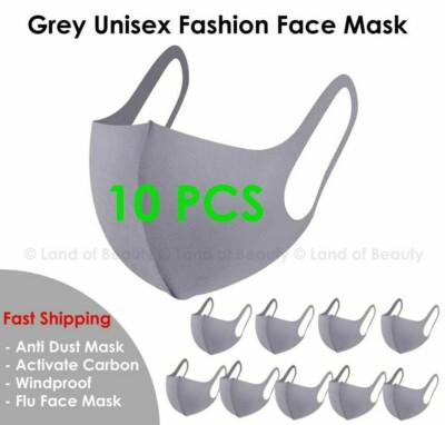 Face Fashion Black Mask Washable 3D/ Ship within 24Hrs (Choose