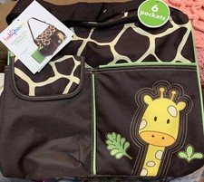 BABYBOOM SIMPLICITY GIRAFFE TOTE DIAPER BAG  CHANGING PAD SUPER CUTE 