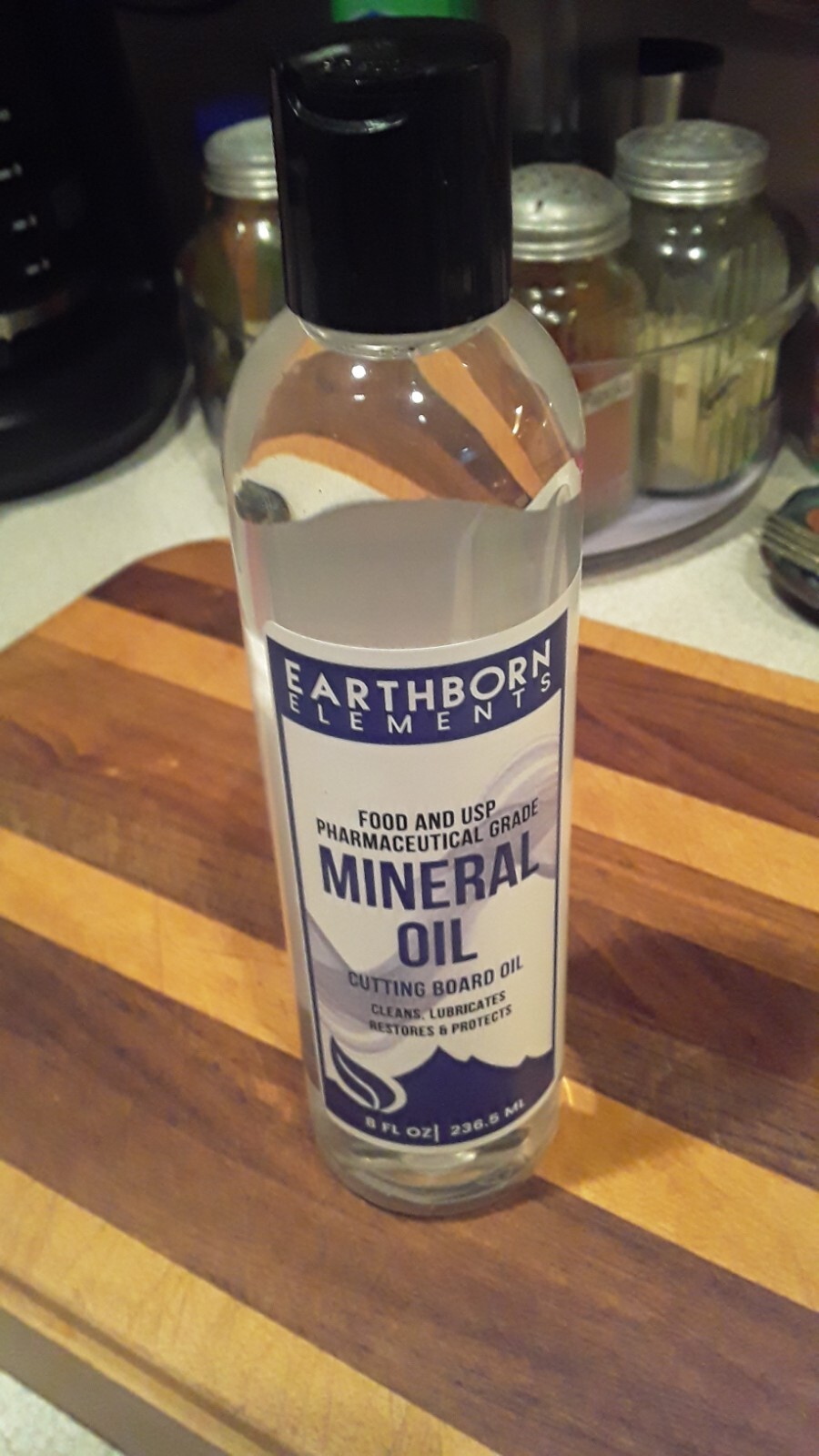 ***Earthborn Elements Board Block and Spoon Oil Food Grade Mineral Oil