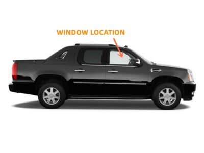 Passenger/Right Front Door Window Glass For 2007-2014 Cadillac