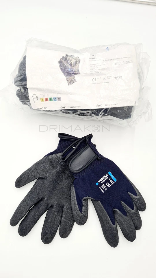 12 Paar Handschuhe Ejendals Tegera 617 KFZ Montagehandschuh Gr. 8 *Abverkauf* - Bild 2 von 2