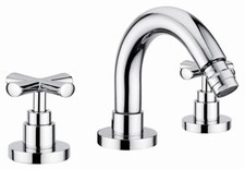 RUBINETTO 3 FORI BIDET CR SPIRIT NEW GARANZIA 2 ANNI VITONE CERAMICO ITALY