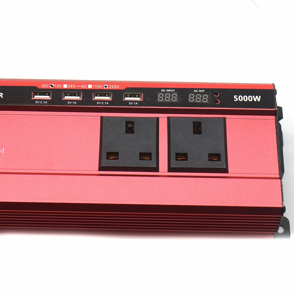 5000W/2500W converter power inverter DC 12V to AC 220V 240V car invertor 4USB eBay