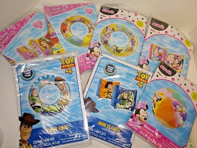 Disney Pool  Rings, Arm Floats Toy Story Princess Minnie Mouse  New  Choice   