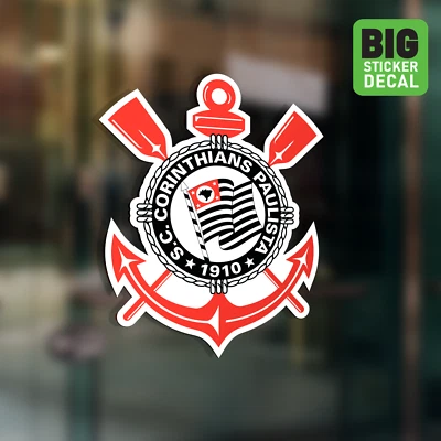 Corinthians Brazil Big Laminated Vinyl Sticker Car Decal Calcomania Carro