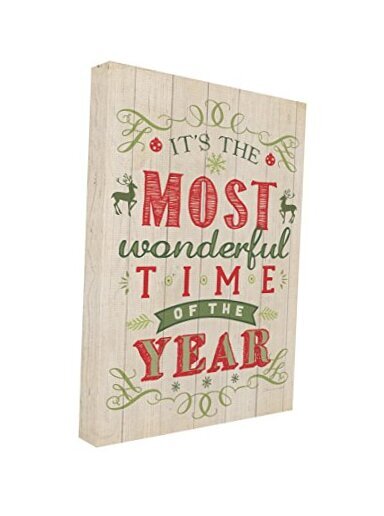 Stupell Home Décor It's The Most Wonderful Time Of The Year Holiday Typography