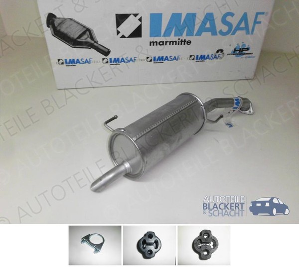 Imasaf ESD Auspuff Endtopf für Micra III (K12) 1.5 Dci 60KW-image