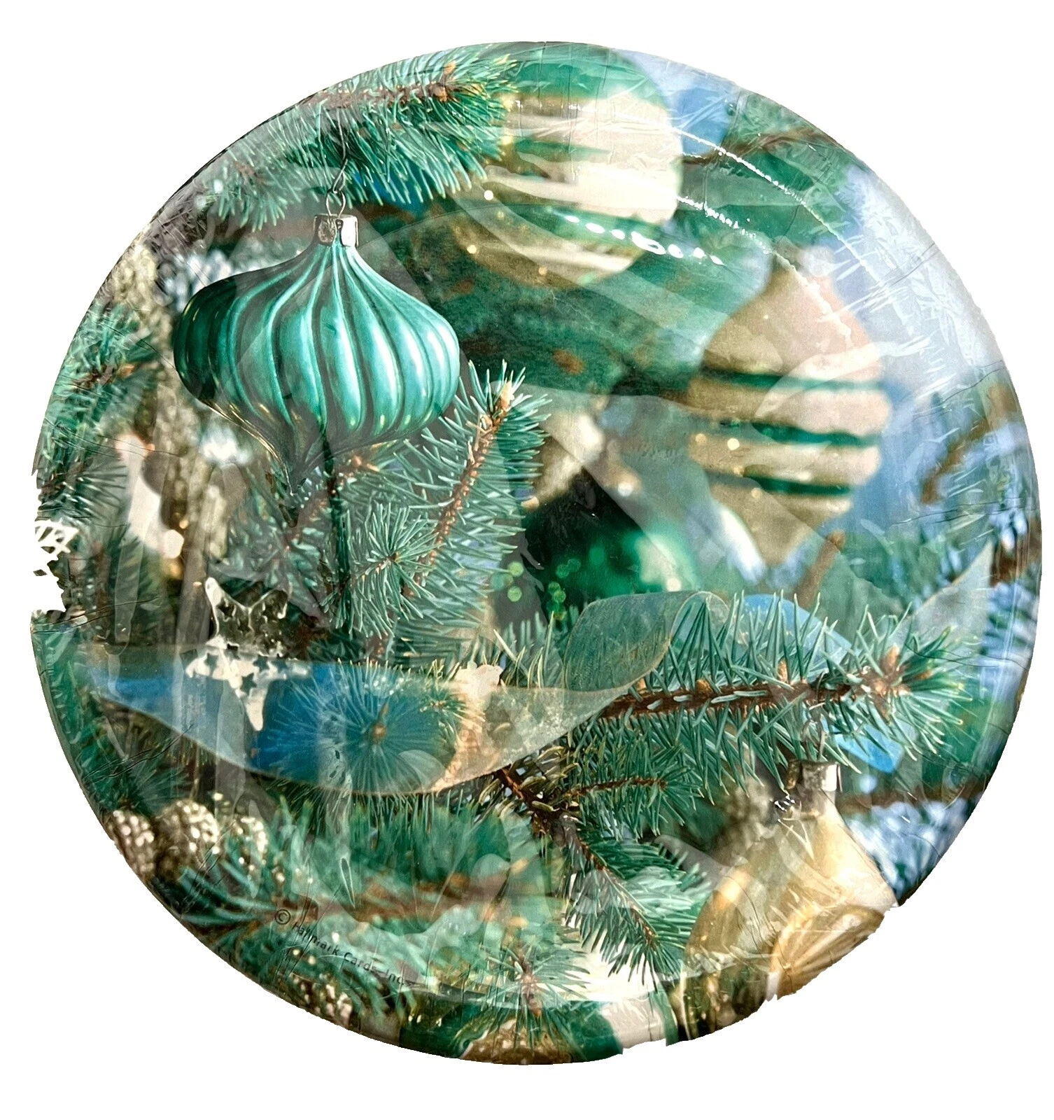 Papel de Natal Hallmark festa mesa e utensílios para servir