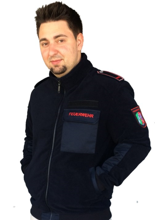 Schulterklappen Feuerwehrjacke Fleece Feuerwehr Fleece Jacke Navy  Wetterjacke Für Draußen IdF