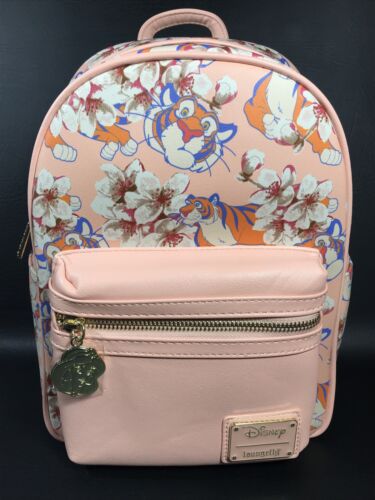 Loungefly Disney Aladdin Rajah Tiger Floral Mini Backpack Great Placement