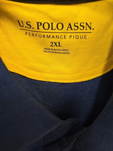 U.S. Polo Assn. Men's Sport Sash Polo Size 2XL Yellow/Blue NWT - Picture 15 of 21
