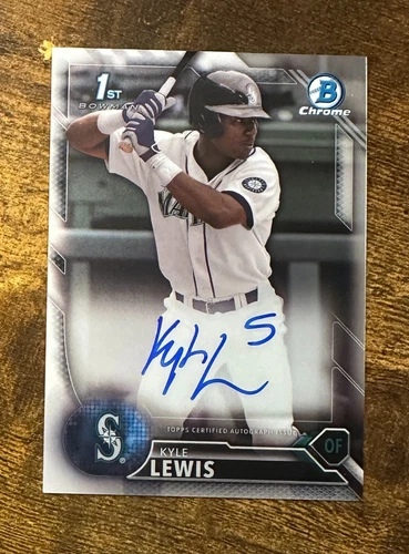 2016 Bowman Chrome Draft Draft Pick Autographs #CDAKL Kyle Lewis RC #X11751