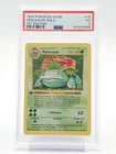 VENUSAUR 1999 POKEMON BASE SET 1ST EDITION HOLO #15/102 PSA 3 Q4444