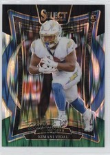 2024 Panini Select Concourse Black & Green Shock Prizm Kimani Vidal #15 1p6z