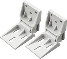 2 Pcs Freezer Plastic Hinge Compatible with about 5.04 x 2.09 inches, White 