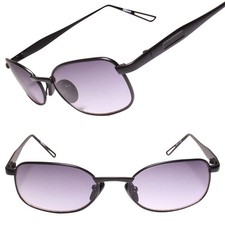 Indie Genuine Vintage 90s Fashion Rectangle Sunglasses Black Frame