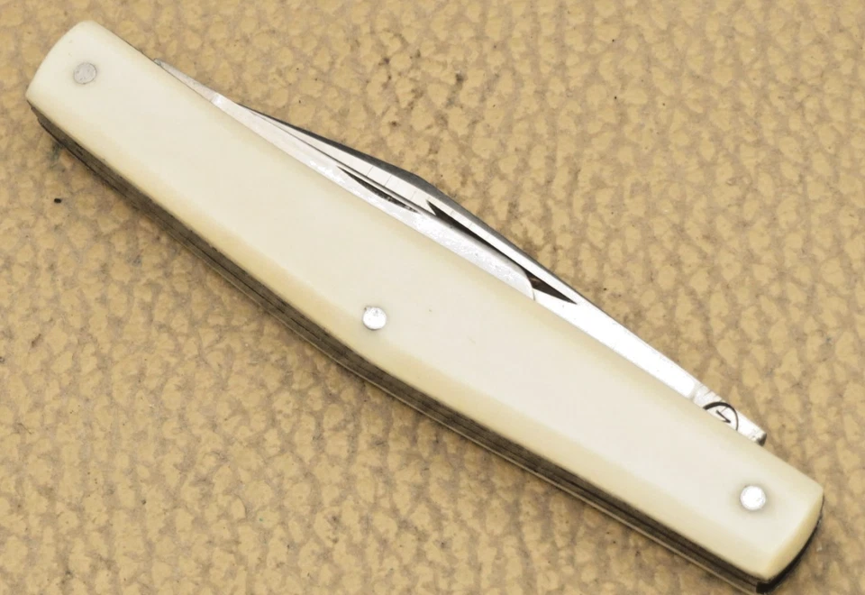 Faca PINGUIN KRUSIUS SOLINGEN Alemanha Whittler - Osso liso - Não usada quase em perfeito estado - Imagem 4 de 4