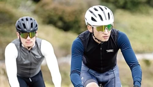 Occhiali da sole ciclismo KABUTO 122 nero opaco/verde malvaGiappone - Immagine 4 di 4