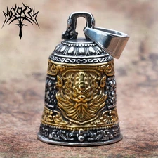 Black Myth Exorcism Guardian Gremlin Motorcycle Bells for Bikers Lucky Key Chain