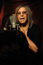 618445 Barbra Streisand In Front Of The Microphone Wall Print Poster