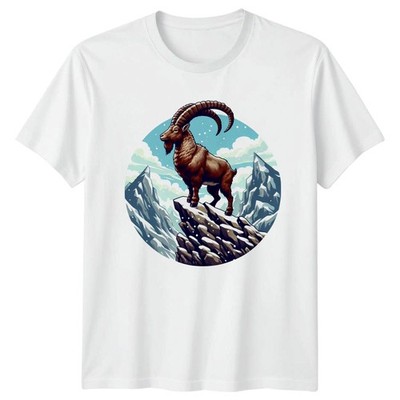 Alpensteinbock Berggipfel T-Shirt Wandern Geburtstag Geschenk für Sie und Ihn