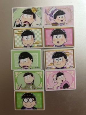 Osomatsu san 9 Piece Magnet Chip Acrylic Keychain Set Todomatsu Choromatsu