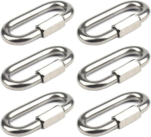 BLOCCO A VITE in acciaio inox collegamenti rapidi catena gancio