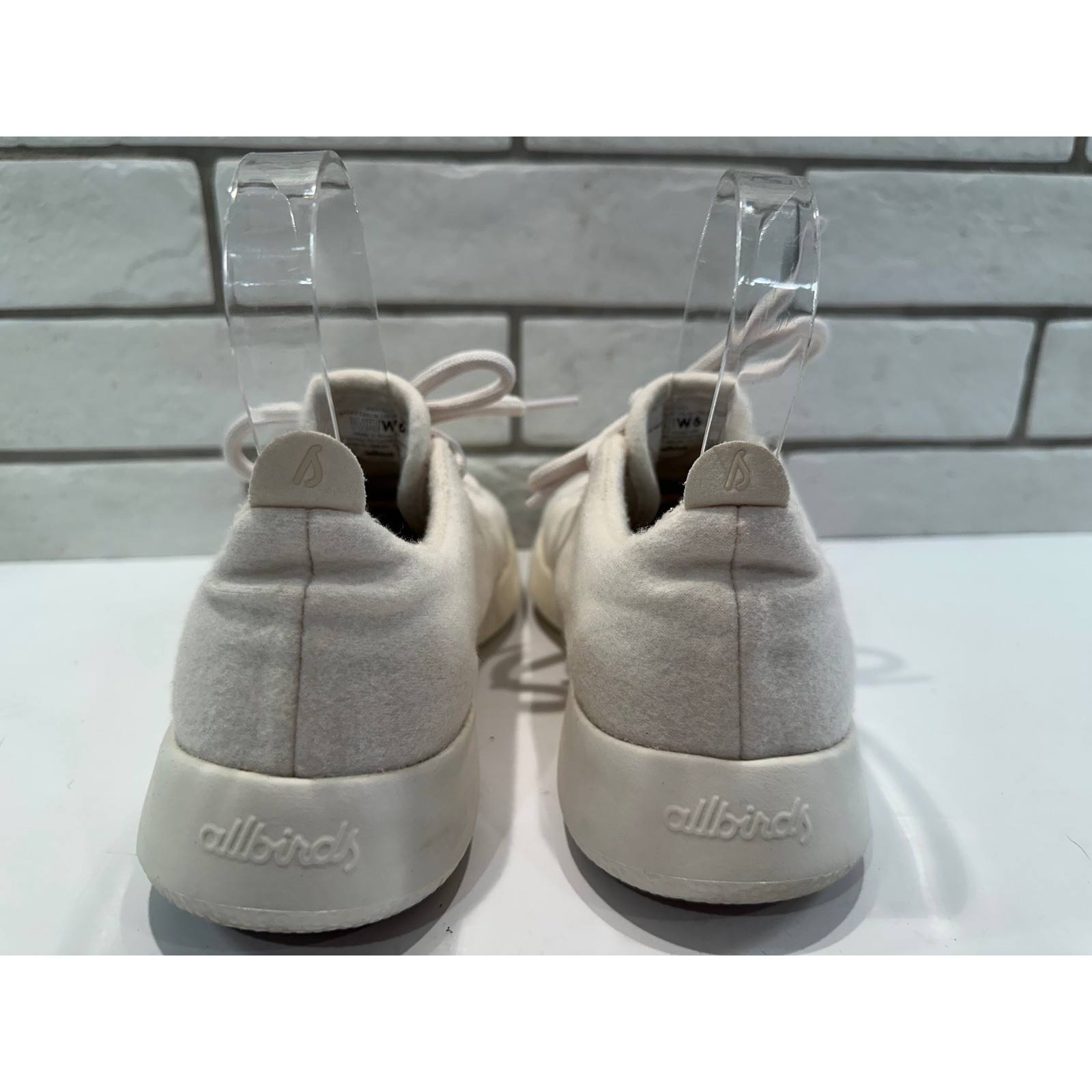 Allbirds Womens Wool Runner Sneakers Cream Off White Merino Wool Size 6 WRW6 thumbnail 6