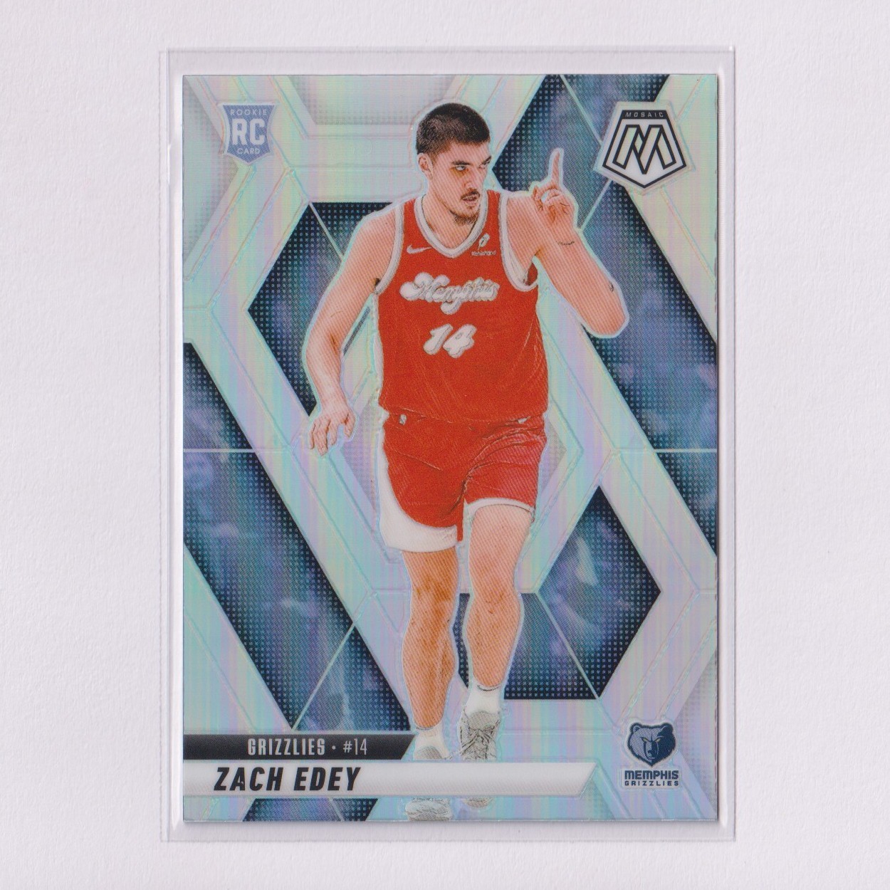 2024-25 Panini Mosaic Silver Prizm #248 Zach Edey RC Rookie