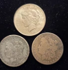 Lot 3 US Silver Dollar Coins 1892 O ,1879, 1923
