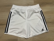 Adidas Youth Boys White Athletic Running Shorts Soccer Gym Size Large 14