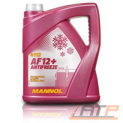 MANNOL 5 L LITER ANTIFREEZE AF12+ LONGLIFE KÜHLERFROSTSCHUTZMITTEL ROT