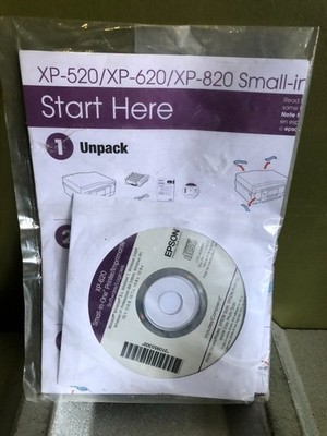 Epson Expression Premium XP-620 Printer Software Driver Setup Install CD NEW